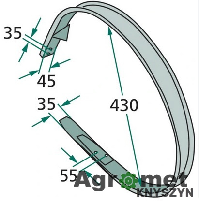 OSŁONA PODBIERACZA WELGER RP 12 NR 25 OW25 1712420505 OSŁONA PODBIERACZA WELGER RP 12 NR 25 OW25 1712420505