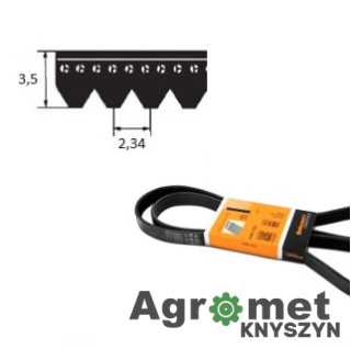 PASEK KLINOWY TAŚMA ROWKOWA CONITECH 6PJ 432 6PK432 TAŚMA ROWKOWA