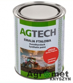 AGTECH Farba podkładowa CZERWONA 0,8 l puszka Maska + błotniki