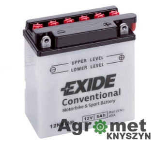 AKUMULATOR 12V 5AH EXIDE BIKE 12N5-3B P PLUS 40A 120-60-130 MOTOCYKLOWY