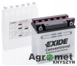AKUMULATOR 12V 9AH EXIDE 12N9-4B-1 +L 135-75-139 MOTOCYKLOWY 3661024033237