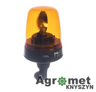 Lampa błyskowa CNH 12V pomarańczowa, uchwyt elastyczny
