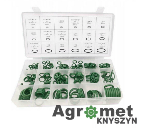 Asortyment O-Ringów Do Klimatyzacji 270 EL szt. NOVHURT ZIELONE ORING ZESTAW HNBR 270EL Asortyment O-Ringów Do Klimatyzacji 270 EL szt. NOVHURT ZIELONE ORING ZESTAW HNBR 270EL