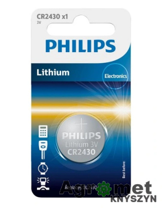 BATERIA BATERIA PHILIPS Lithium CR2430 - 3.0V (blister 1szt) PHILIPS