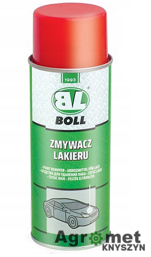 BOLL ZMYWACZ LAKIERU 400ml Usuwa lakier z karoserii, drewna, szkla, cegly itp. 5907588402927