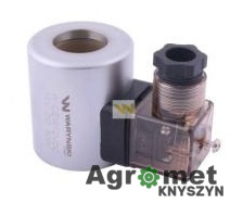 Cewka dzielnika elektrozaworu W-E38DVS6/2. W-E12DVS6/2 24V DC 30W Waryński CEW24VDC E38DVS62 E12DVS62