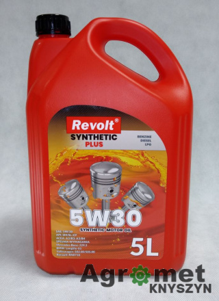 OLEJ REVOLT SYNTH PLUS 5W30 5L A3/B4 API: SM/SL/CF MB:229.3 BMW : LL-01 VW: 502.00/505.0