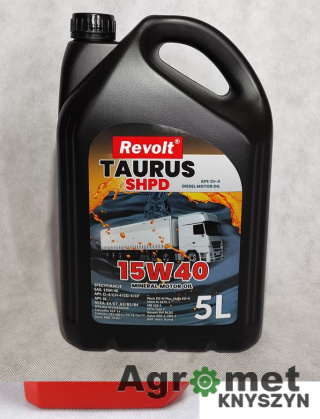 OLEJ REVOLT TAURUS SHPD 15W40 5L CI-4 A006K5 2500880128507