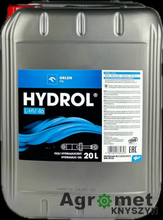 Olej hydrauliczny L-HV-46 20L ORLEN ORLEN QFS174K20 LHV46 H000000V46 5901001780593