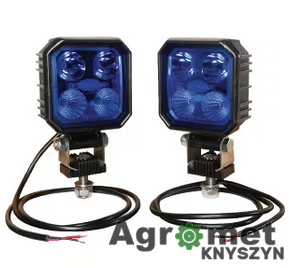Zestaw lamp belki opryskiwacza, niebieska 2x9W