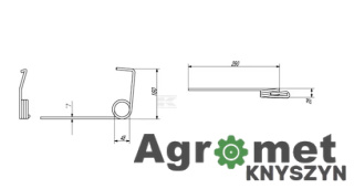 Palec Zagarniający TYLNY , AMAZONE ORYGINAŁ, 3409200, 34203101050N,