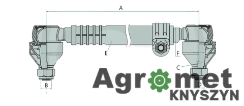 DRĄŻEK KIEROWNICZY MF LANDINI 886800M92 MASSEY FERGUSON 38715279 DRĄŻEK KIEROWNICZY MF LANDINI 886800M92 MASSEY FERGUSON 38715279
