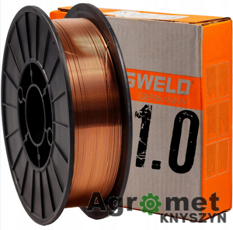 Drut do półautomatu TYSWELD 1,0 MM 5KG Drut do półautomatu TYSWELD 1,0 MM 5KG