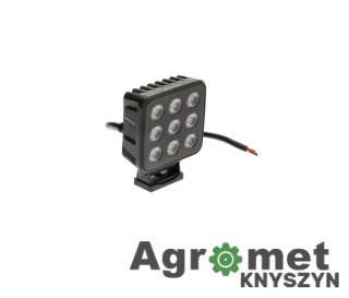 Lampa Robocza Led, Kwadratowa 90w 6800lm 12/24v, Biała, 108x120.7x52.7 Mm Światło Rozproszone Z Wtyczką Deutsch, 18 Led
