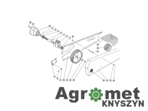 Zestaw pasków klinowych (4) KUHN ORG OPTIBELT Zestaw pasków klinowych (4) KUHN ORG OPTIBELT