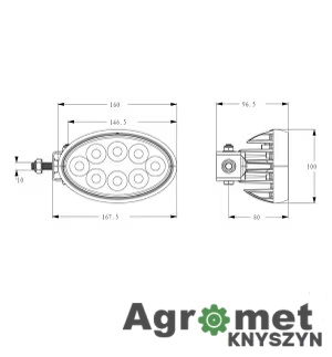 Lampa Robocza Led, 56w 5320lm Lampa Robocza Led, 56w 5320lm