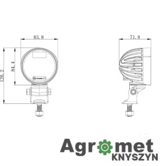 Lampa Robocza Led, Okrągła 40w Lampa Robocza Led, Okrągła 40w