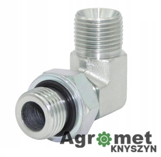 KOLANKO HYDRAULICZNE BB M18X1,5X3/8 BSP 3/8 GRODZIOWE 12L KBB18X3/8 KBB3/8X18 3/8X18