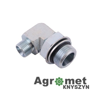Kolanko hydrauliczne metryczne BB 90 22/1/2 M22x1.5/M1/2 KBB22X1/2 1/2 GRODZIOWA