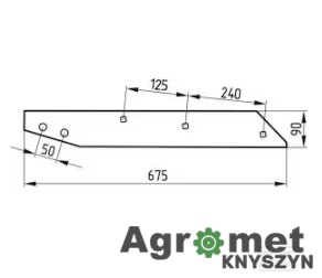 Płoza Prawa UNIA Po738 XL, 1116730010